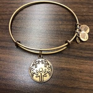 Alex and Ani gold finish special olympics bracelet